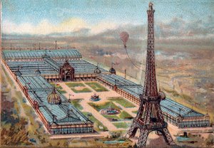 Paris. Verdensudstilling 1889: Eiffeltårnet. af French School