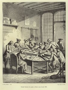 Paris postkontor under Louis XVI af French School