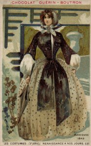 Parisisk mode, 1848 af French School