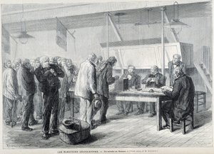 Parlamentsvalg: et valgsted i Beauce - i "" Le Monde Illustré ", marts 1876 af French School