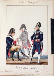 Patienter på Hotel des Invalides, 1809-11 (wc på papir) af French School
