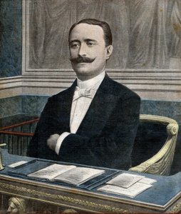 Paul Deschanel (1855-1922), ny formand for Deputeretkammeret - Forsiden af avisen ”Le Petit Journal” 26. juni af French School
