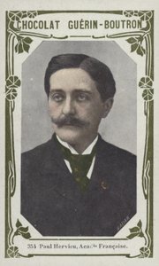 Paul Hervieu, French Academy (farvet foto) af French School