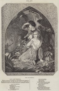 Paul og Virginia (gravering) af French School