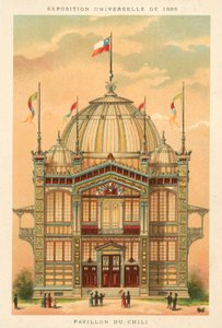 Pavillonen i Chile, Verdensudstilling 1889, Paris af French School