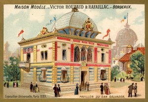 Pavillonen i San Salvador, Exposition Universelle, Paris af French School