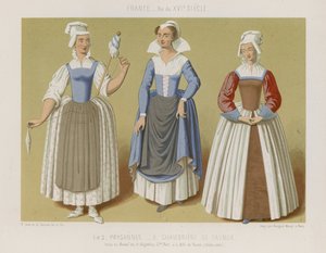 Bonde og kammerpigerne i Saumur af French School