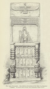Persepolis, Bas-relief på dørkarmen til Hall of a Hundred Columns af French School