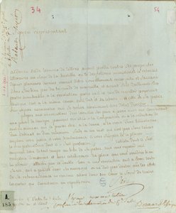 Andragende af Aldonze Safe for beskæftigelse, 1794-95 (pen og blæk på papir) af French School