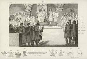 Philip IV of France convenes the States General, Louuvre Palace, Paris, 1302  af French School