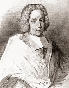 Pierre-Paul Guérin de Tencin, 1679-1758. Fransk gejstlig, ærkebiskop af Embrun og Lyon og kardinal. Fra Les Heures Libres udgivet 1908. af French School