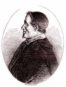 Pierre Gassendi, ranskalainen matemaatikko, tähtitieteilijä, filosofi, teologi. 1865 (kaiverrus) af French School