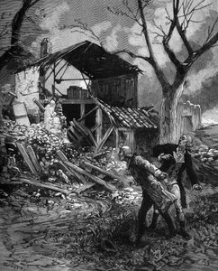 Pierre Louis Dulong (1785-1838) fransk kemiker og fysiker efter et eksperiment på et nyt sprængstof. af French School