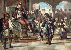 Pierre Porcon de La Barbinais, kaptajn på fregatten, blev taget til fange af Algiers dey. Han sendte ham for at forhandle med kong Ludvig XIV om behandlingen af franske fanger i Algeriet og fredsaftalerne. Kongen afslog forslagene, og bretonernes kom af French School