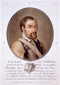 Pierre du Terrail, Lord of Bayard, fra Portraits of Great Men, Illustrious Women, and Memorable Subjects of France, udgivet 1787-92 af French School