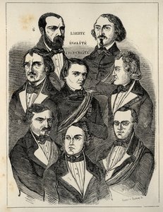 Plakat valg 1848 - Franske republikanske politikere af French School