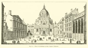 Place de la Sorbonne i 1650, efter I Sylvestre af French School