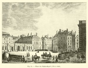 Place du Palais-Royal, 1795 til 1848 af French School