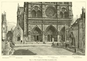 Place du parvis Notre-Dame i det femtende århundrede af French School
