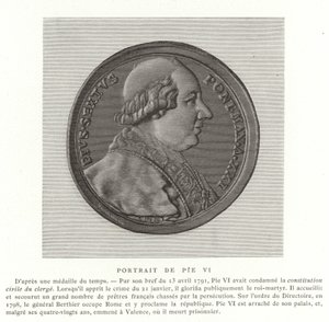Pave Pius VI af French School
