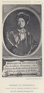 Portræt af Fontenelle (litho) af French School