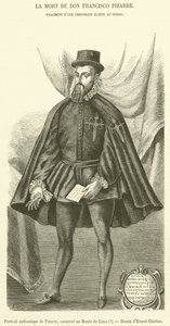 Autentisk portræt af Pizarro, bevaret i Museet i Lima af French School