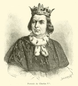 Portræt af Charles V (gravering) af French School