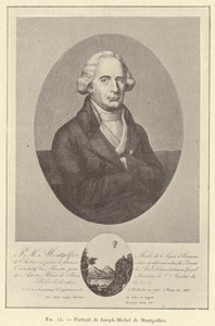 Portræt af Joseph-Michel de Montgolfier (gravering) af French School