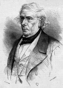 Portræt af Victor Cousin (1792-1867), fransk filosof og politiker, medlem af Academie Francaise. Indgravering i ""Le Monde Illustre"" nr. 511 af 26. januar 1867. af French School