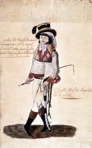 Portræt i fuld længde af Francois Athanase (Francois-Athanase) de Charette de la Contrie (1763-1796), royalistisk leder af Vendée - Dobrée Museum, Nantes af French School