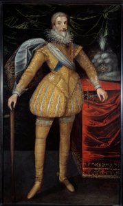 Portræt i foden af Jean Louis de Nogaret af Valletta (1554-1642) hertug af Epernon. Maleri af den franske skole af French School