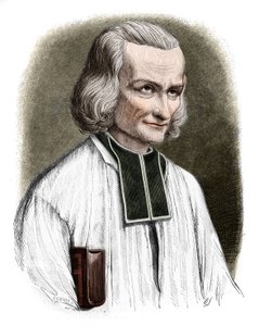 Portræt af Abbe Jean Marie Vianney (Vianey, Viannay, Wien), kendt som Cure d