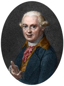 Portræt af Abraham Gottlob Werner (1750-1817), tysk geolog af French School