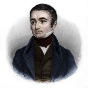 Portræt af Adolphe Thiers (1797-1877), fransk politiker og historiker. i "" Book of Speakers" af Louis de Cormenin Timon. 1842. Privat samling. af French School