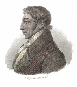 Portræt af Albrecht Daniel Thaer (1752-1828), tysk læge og agronom. I "" Portrætter af nyttige mænd"" af French School