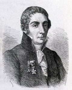 Portræt af Alessandro (Alexandre) Volta (1745 - 1827) - i "" Album of Science; berømte lærde; Store opdagelser””” 1896. af French School