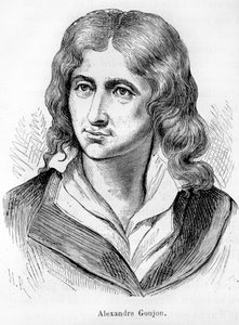 Portræt af Alexandre Goujon (1766-1795), skuespiller fra den franske revolution - i "" L