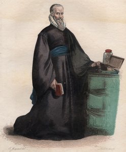 Portræt af Ambroise Pare (1509-1590), fransk kirurg. af French School