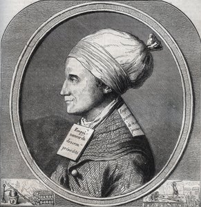 Portræt af Antoine-Francois (Antoine Francois) Desrues (1744-1777) Fransk forgiftningsmand - Indgravering i "" Causes celebres de tous les peuple"" af Armand Fouquier (1817-18?) 1858-1867 - privat samling af French School