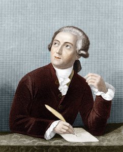 Portræt af Antoine Laurent Lavoisier (1743 -1794) fransk kemiker. af French School