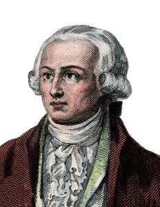 Portræt af Antoine Laurent de Lavoisier (1743-1794), fransk kemiker. af French School
