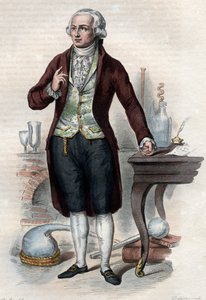 Portræt af Antoine Laurent de Lavoisier (1743-1794), fransk kemiker. af French School