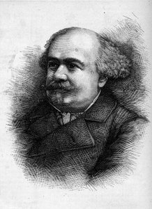 Portræt af Antoine "" Tony"" Revillon (1832-1898), fransk journalist og stedfortræder. Indgravering i "" Le Monde Illustré"" nr. 1276 af 10. september af French School