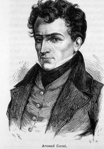 Portræt af Armand Carrel, fransk journalist og politisk forfatter (1800-1836). af French School