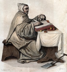 Portræt af Armand Jean le Bouthillier de Rance (1626-1700), fransk abbed og grundlægger af trappistcistercienserne. af French School
