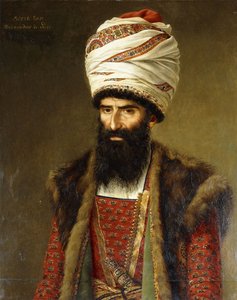 Portræt af Asghar Khan, Persiens ambassadør, 1808 af French School