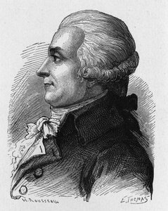 Portræt af baron Louis-Bernard Guyton-Morveau (Louis Bernard Guyton de Morveau) (Guiton) (1737-1816), fransk politiker, kemiker og revolutionær - i "Album de la Science; berømte lærde; Grandes disouvertes""" 1896. af French School