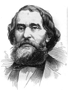 Portræt af Bartolome Mitre (1821-1906), Argentinas præsident. Indgravering i "" Le Monde Illustré"" nr. 1230 af 24. oktober af French School
