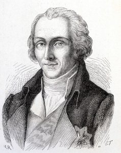 Portræt af Benjamin de Rumford, amerikansk fysiker (1753 - 1814) - i "" Album of Science; berømte videnskabsmænd; Store opdagelser””” 1896. af French School