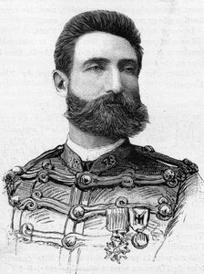 Portræt af kaptajn J. Schmidt (1842-1887). af French School